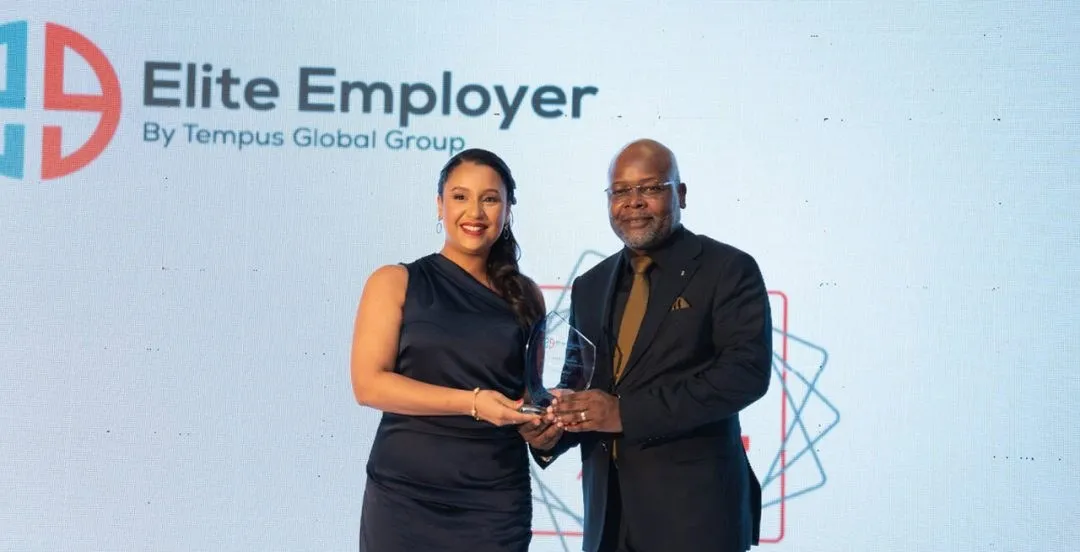 Entrega de um prémio no Elite Employer, da Tempus Global Group